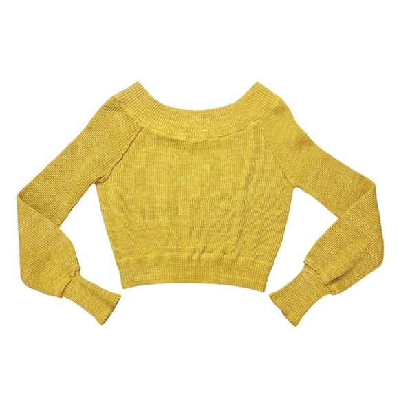 EUC FREE PEOPLE SUGAR RUSH OFF THE SHOULDER SWEATER SZ MED - Picture 6 of 15